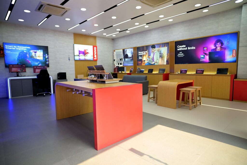 Lenovo retail store rollout executed by RETAIL1 in India